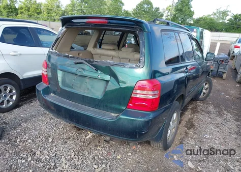 2001 Toyota Highlander из США, поврежденный, VIN JTEHD21A210002498